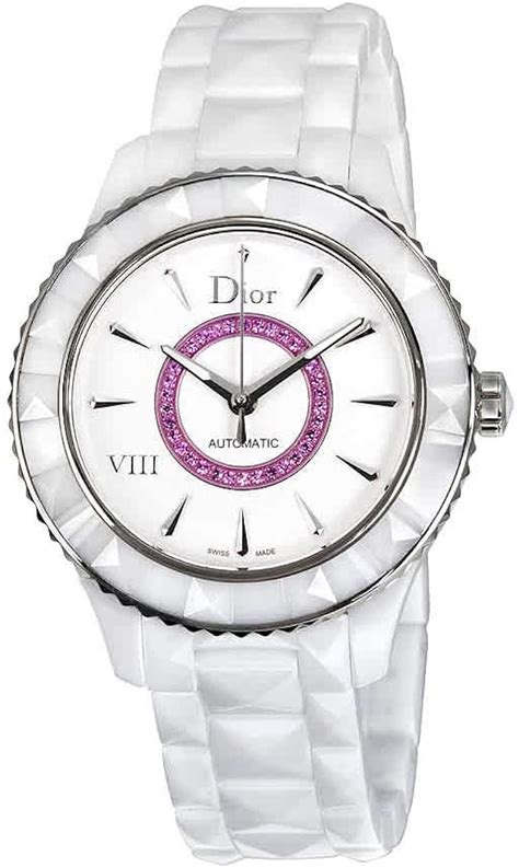 dior ceramic watch white|dior watches for men.